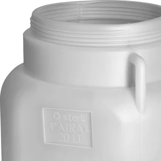 Fusto quadrato da 20 L, bianco, con maniglie, Sterk – photo 8