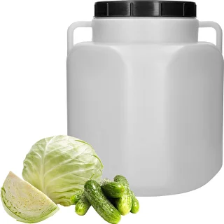 Fusto quadrato da 40 L, bianco, con maniglie, Sterk – photo 3