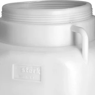 Fusto quadrato da 40 L, bianco, con maniglie, Sterk – photo 8