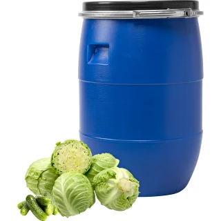 Fusto per crauti 60 L, con anello di chiusura, blu, Sterk – photo 2