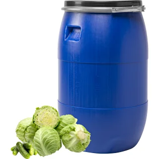 Fusto per crauti 85 L, con anello di serraggio, blu, Sterk – photo 2