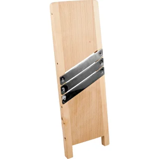 Mandolina in legno 45x15 cm, 3 lame
