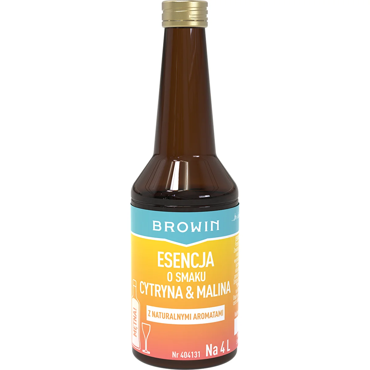 Essenza al gusto limone e lampone - 40 ml, per 4 l