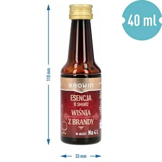 Essenza al gusto ciliegia al brandy, 40 ml - per 4 L – photo 6