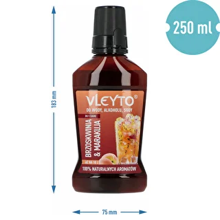 VLEYTO Pesca & Frutto della Passione – essenza aromatica con aromi naturali, 250 ml – photo 5
