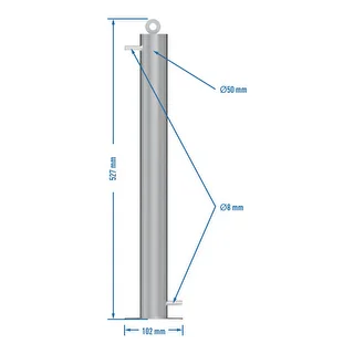 Colonna filtrante in acciaio inox a sospensione, con accessori e carbone attivo inclusi – photo 11