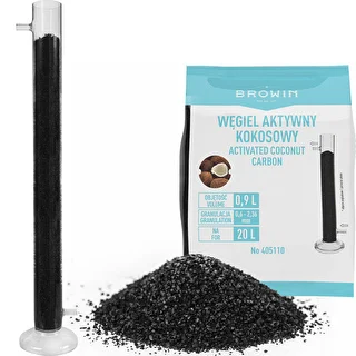 Colonna filtrante in vetro in kit con alcolometro, tubicino in silicone e carbone attivo di cocco – photo 2