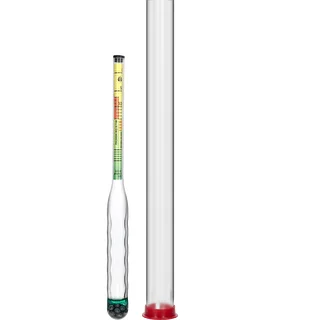 Salinometro infrangibile con provetta, campo di misura: 0-300 g di sale/L