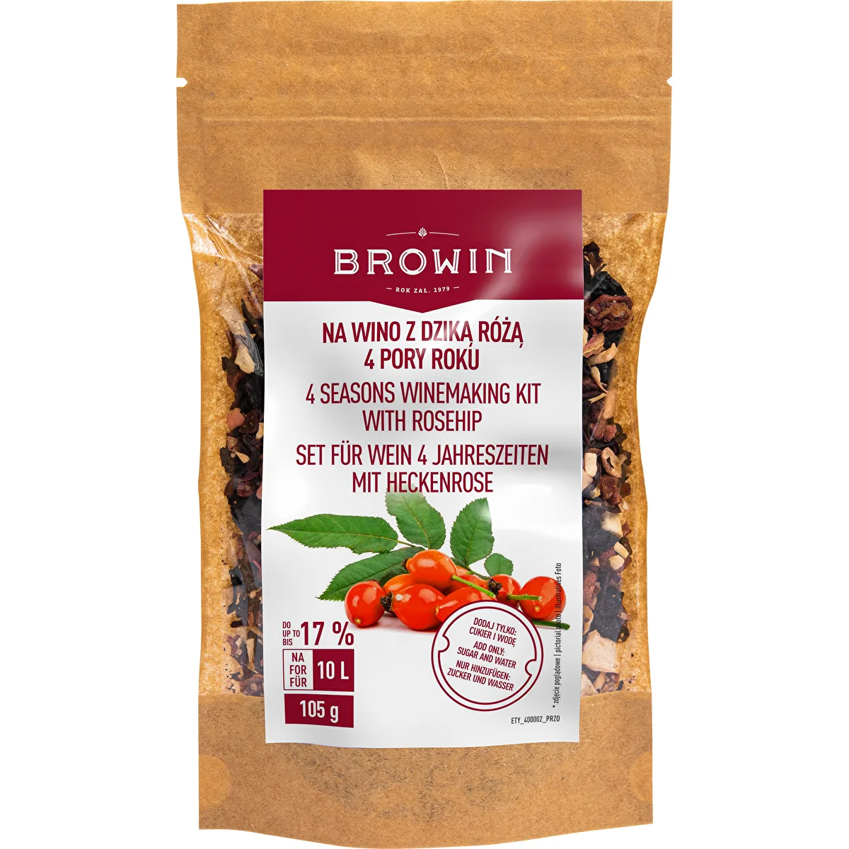Kit per vino 4 PORY ROKU - Rosa canina