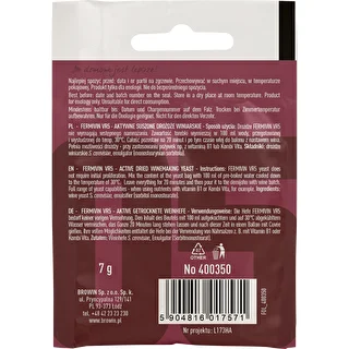 Lievito enologico Fermivin VR5, 7 g – photo 2