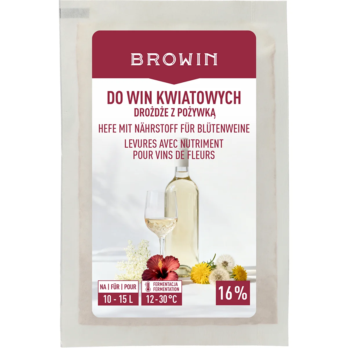 Lievito con nutriente - per vini floreali, 10-15 L