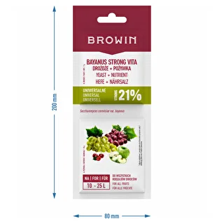 Lievito Bayanus + nutriente - Universale - 21%, 17 g – photo 3