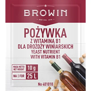 Nutriente per lieviti enologici con vitamina B1, 10 g