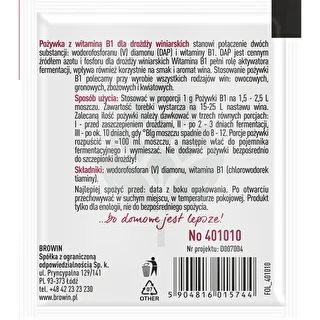 Nutriente per lieviti enologici con vitamina B1, 10 g – photo 2