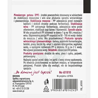 Metabisolfito di potassio 10 g – photo 2