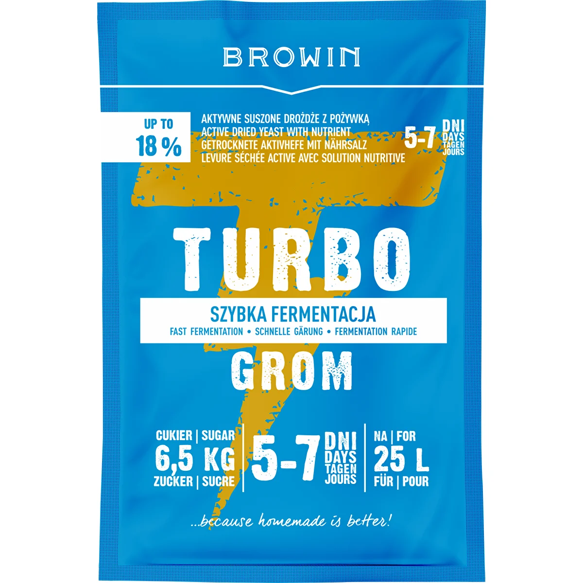 Lievito per distillazione Turbo Grom 5-7 giorni