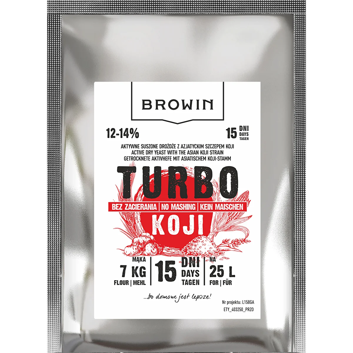 Lievito da distillazione Turbo Koji, 50 g (senza ammostamento!)