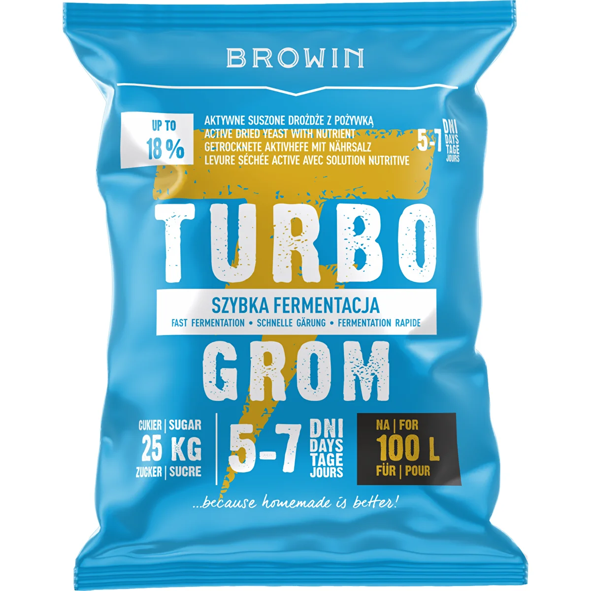 Lievito turbo da distillazione Turbo Grom 5–7 giorni, per 100 L