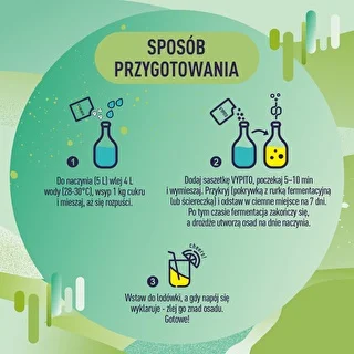 VYPITO 12%, bustina per 18 cocktail – Menta-Lime, 126 g – photo 5