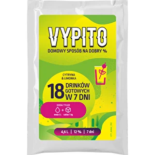 VYPITO 12%, bustina per 18 drink - Limone & Lime, 126 g