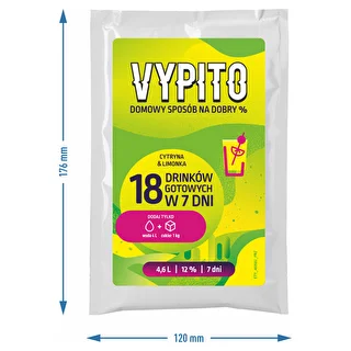VYPITO 12%, bustina per 18 drink - Limone & Lime, 126 g – photo 4
