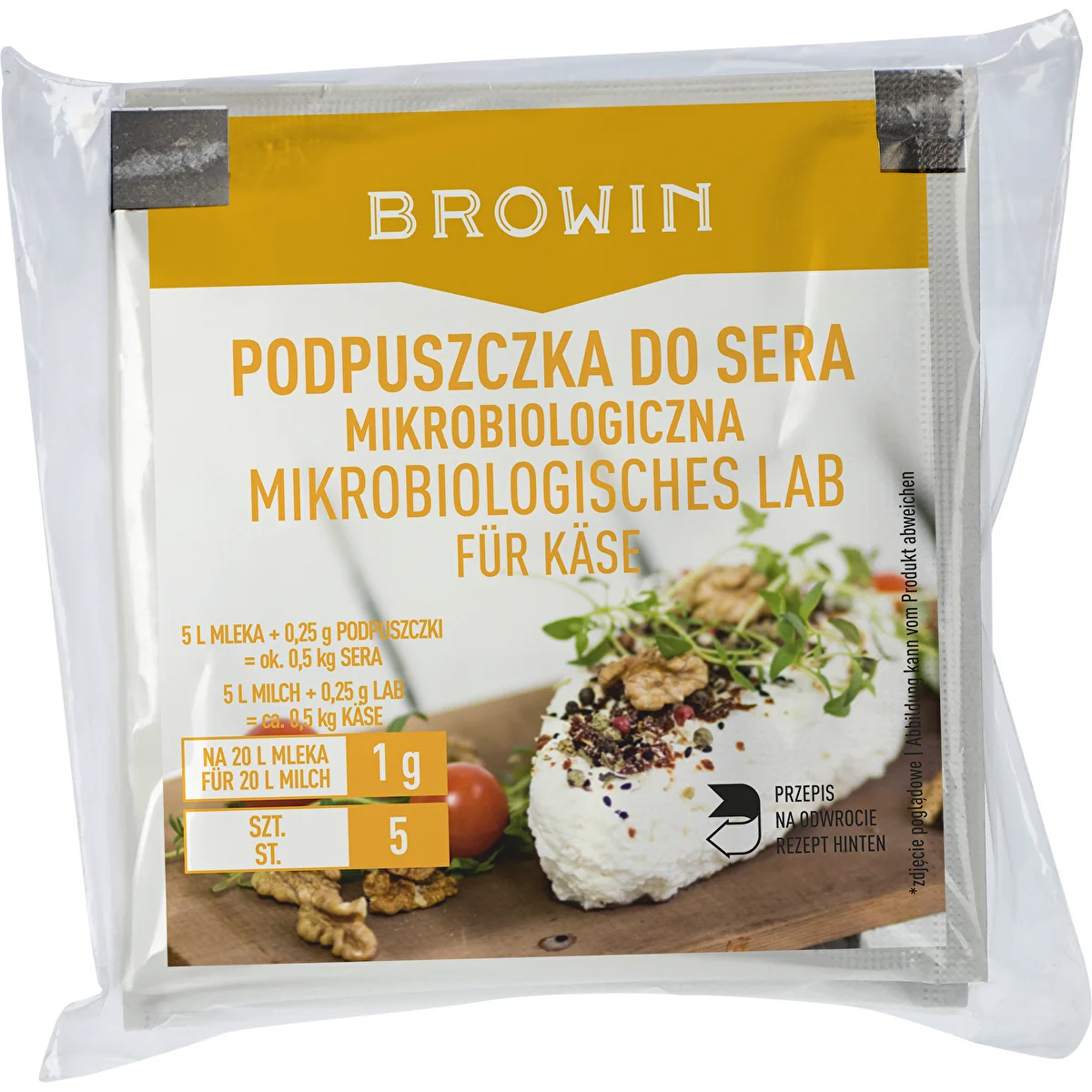 Caglio microbico per formaggi 5 x 1 g