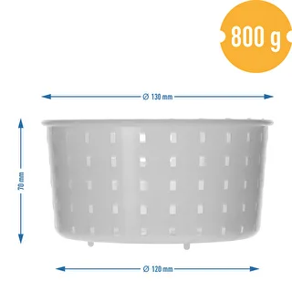 Stampo per formaggio rotondo Ø 13 x 7 cm per 800 g – photo 7