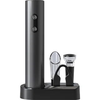 Cavatappi elettrico con accessori per il vino