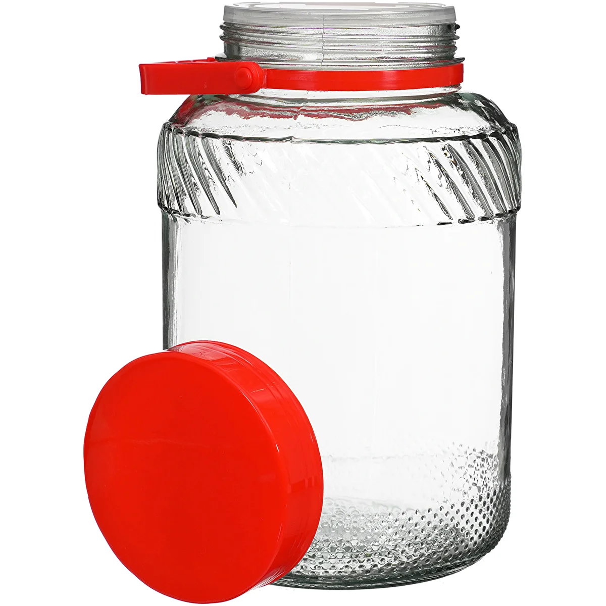 Vaso da 3 L con coperchio in plastica