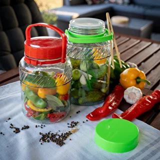 Vaso da 3 L con coperchio in plastica – photo 7