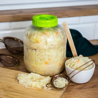 Barattolo infrangibile e multifunzionale per fermentare + pinze, 5L – photo 8