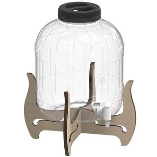 Barattolo infrangibile 8L con rubinetto e supporto in legno reversibile – photo 4