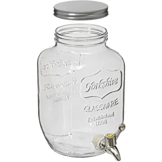 Dispenser per limonata con rubinetto - in vetro, 4 L – photo 2