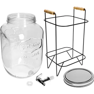 Dispenser Limonata 8 L - con rubinetto, su supporto metallico con manici – photo 3