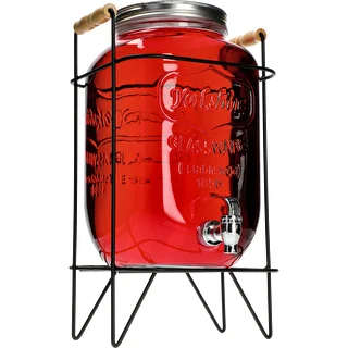 Dispenser Limonata 8 L - con rubinetto, su supporto metallico con manici – photo 4