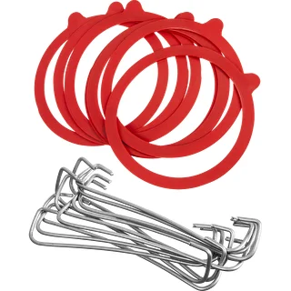 SET: MOLLETTE+GUARNIZIONI WECK Ø110 MM - 10 PZ