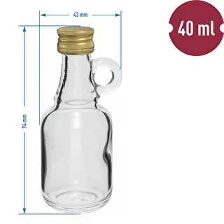 Bottiglietta Galonik 40 ml con tappo a vite, 10 pz. – photo 4