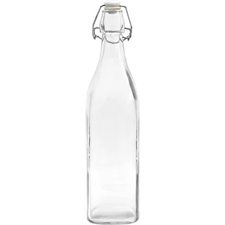 Bottiglia 1 L con chiusura ermetica - quadrata