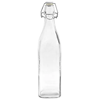 Bottiglia quadrata con chiusura ermetica 0,5 L