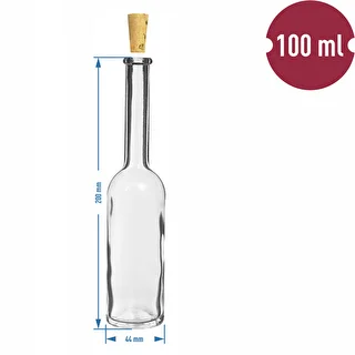 Set di 6 bottiglie per liquori 100 ml + 6 tappi in sughero – photo 8