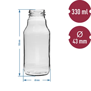 Bottiglia per succo 330 ml con tappo Twist-Off Ø 43 mm - 6 pz. – photo 4