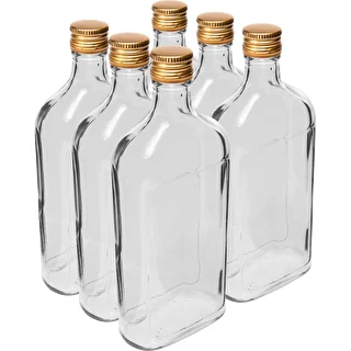 Bottiglia tipo fiaschetta 500 ml con tappo a vite, 6 pz. – photo 1