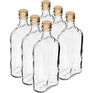 Bottiglia tipo fiaschetta 500 ml con tappo a vite, 6 pz. – photo 9