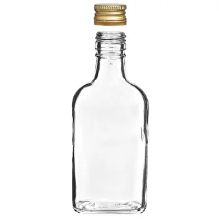 Bottiglia tipo fiaschetta per infusi e liquori con tappo a vite 200 ml – 10 pezzi – photo 3