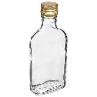 Bottiglia tipo fiaschetta per infusi e liquori con tappo a vite 200 ml – 10 pezzi – photo 4