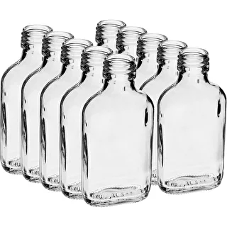 Bottiglia tipo fiaschetta per liquori 100 ml - 10 pezzi – photo 1
