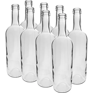 Bottiglia bianca per vino 0,75 L - confezione da 8 pz.