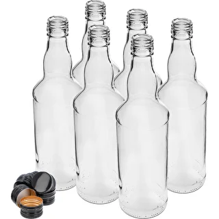Bottiglia 500 ml per vodka, con tappo nero a vite, 6 pz. – photo 2