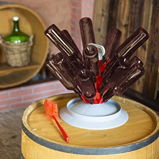 Bottiglia da vino 750 ml ambrata - confezione da 8 pz. – photo 8