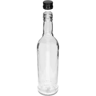 Butelka 500 ml slanciata, con tappo a vite nero, per vodka, 6 pz. – photo 4